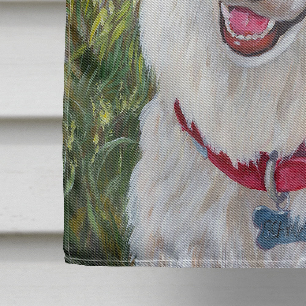 Australian Shepherd Scarlet Flag Canvas House Size PPP3009CHF  the-store.com.