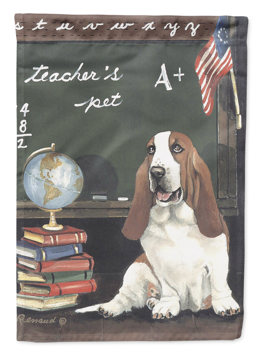 Basset Hound Teacher's Pet Flag Garden Size PPP3013GF  the-store.com.