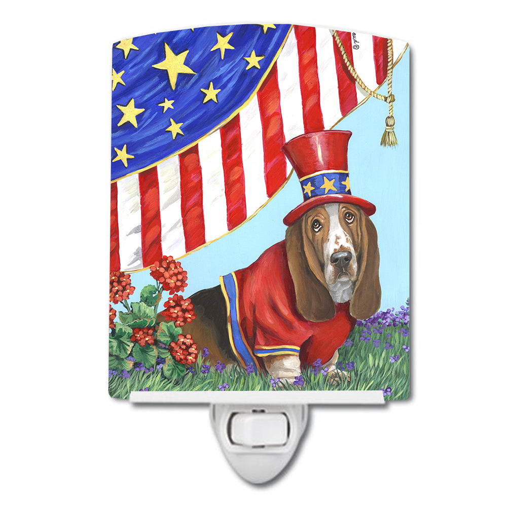 Basset Hound USA Ceramic Night Light PPP3014CNL - the-store.com