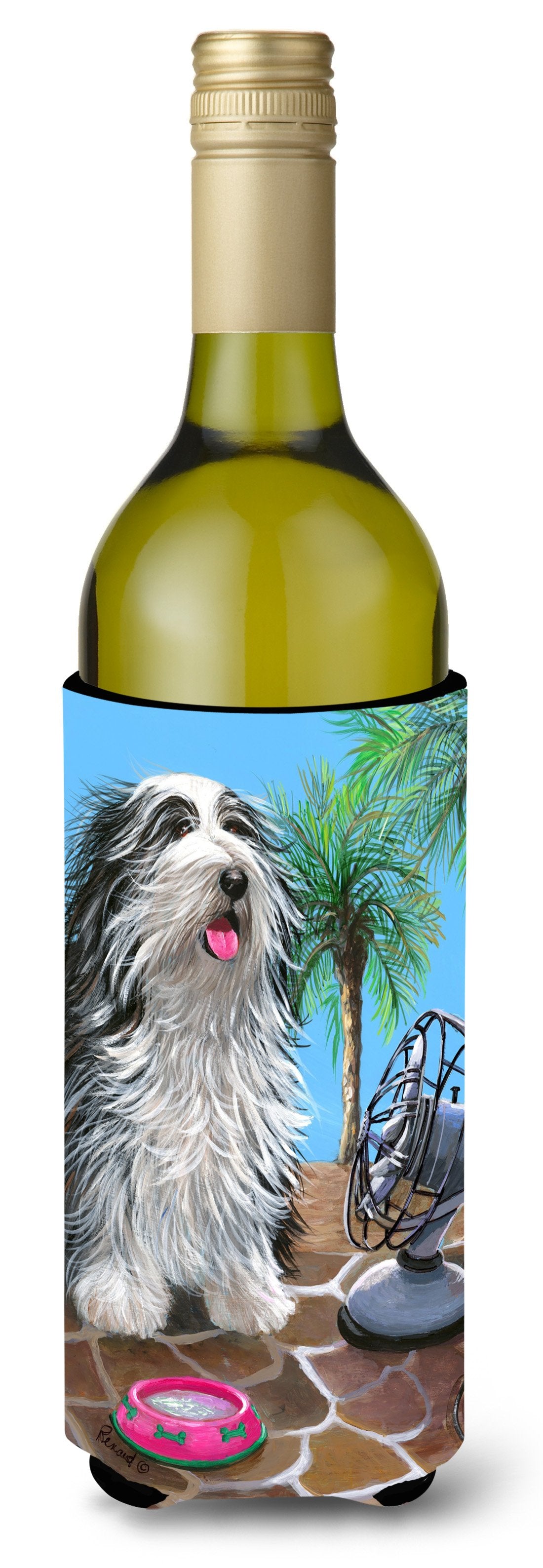 Bearded Collie Cool Summer Wine Bottle Hugger PPP3019LITERK by Caroline's Treasures