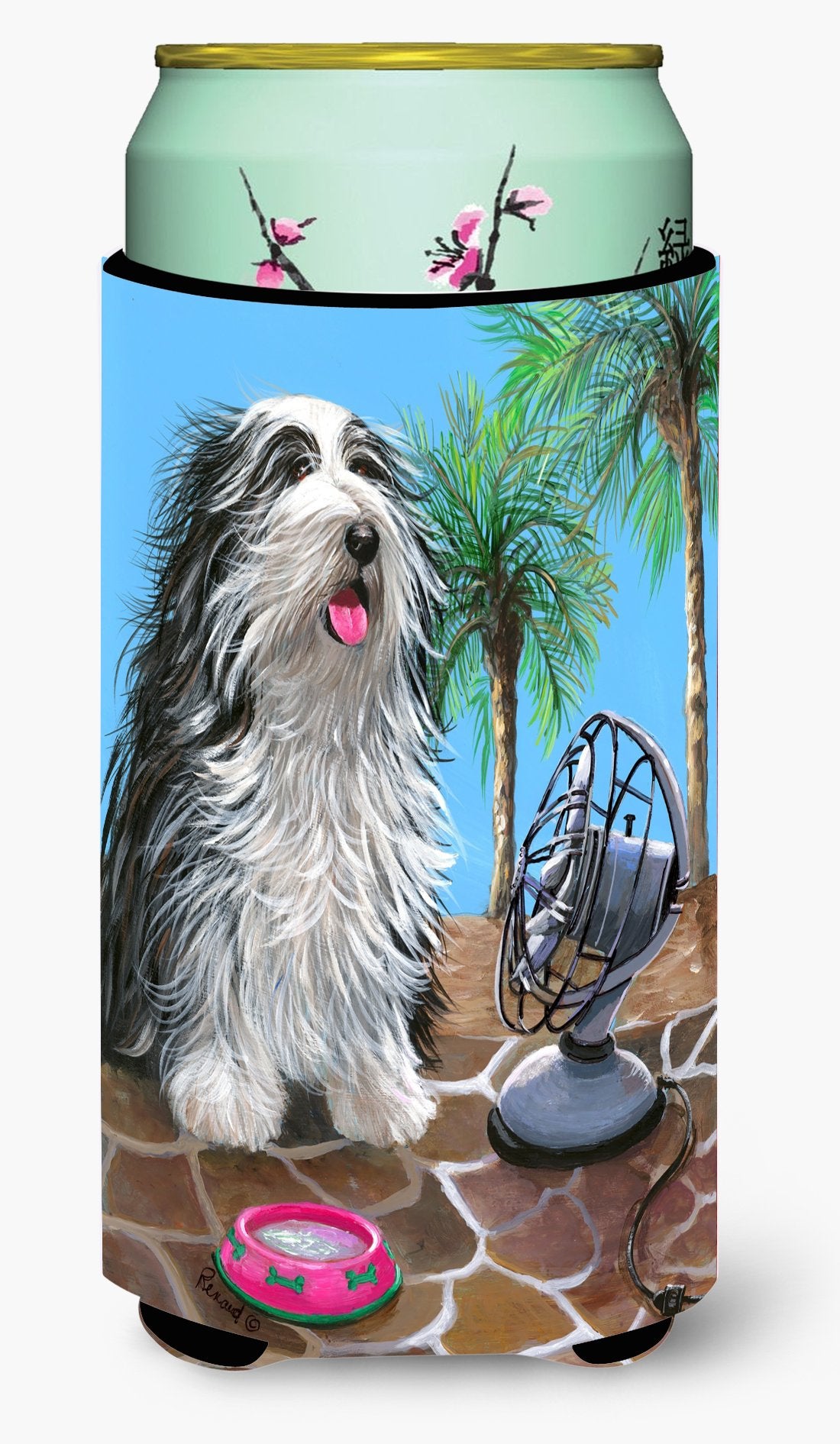 Bearded Collie Cool Summer Tall Boy Hugger PPP3019TBC by Caroline&#39;s Treasures