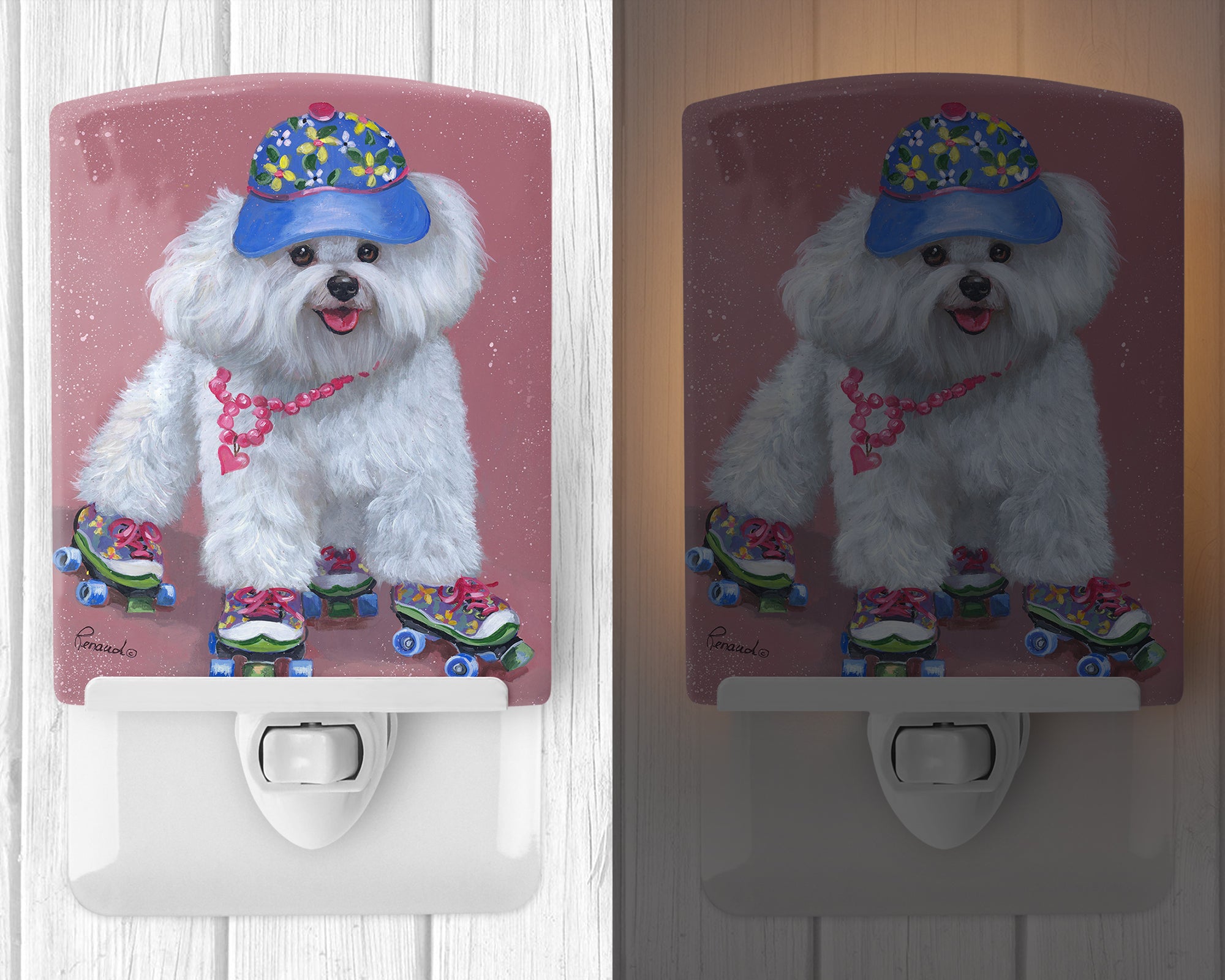 Bichon Frise Girls do it Better Ceramic Night Light PPP3021CNL - the-store.com