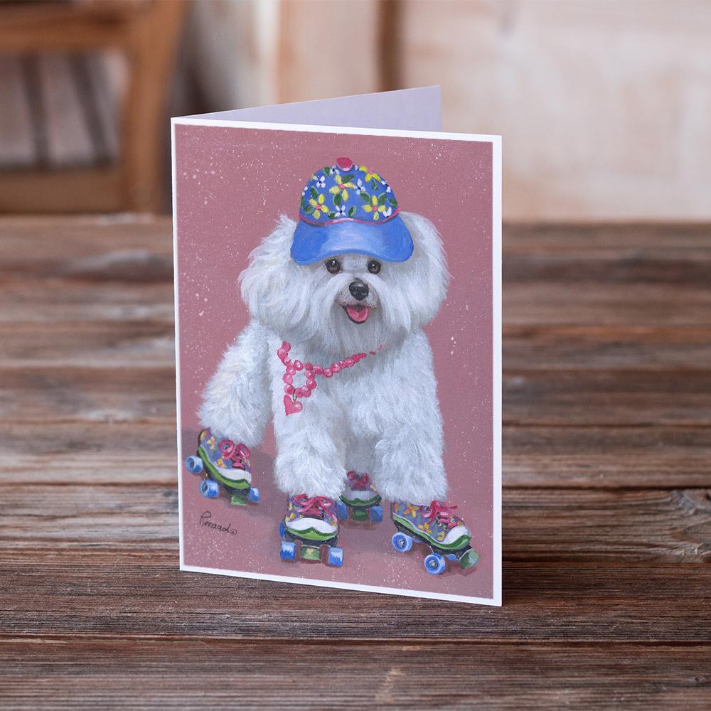 Buy this Bichon Frise Girls do it Better Greeting Cards and Envelopes Pack of 8