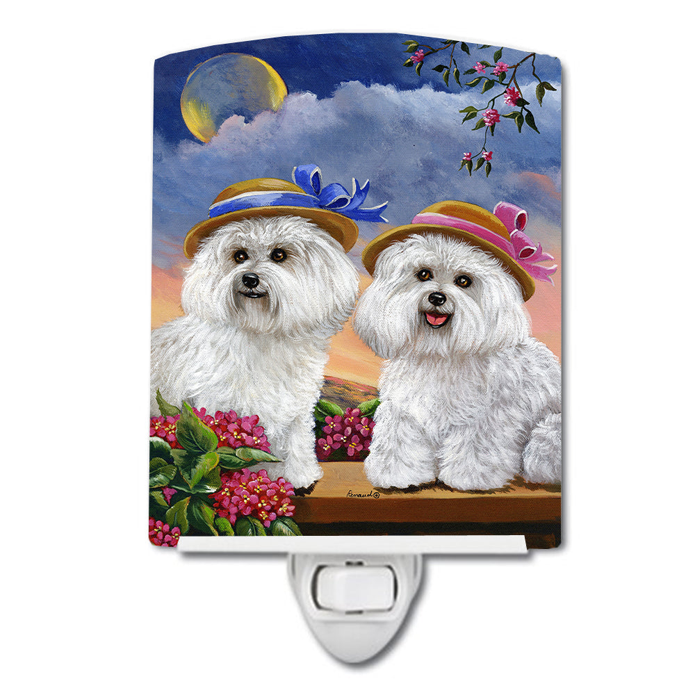 Bichon Frise Soulmates Ceramic Night Light PPP3026CNL - the-store.com