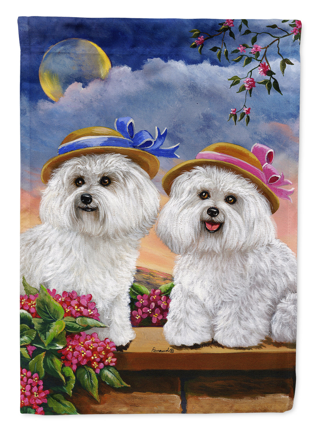 Bichon Frise Soulmates Flag Garden Size PPP3026GF  the-store.com.