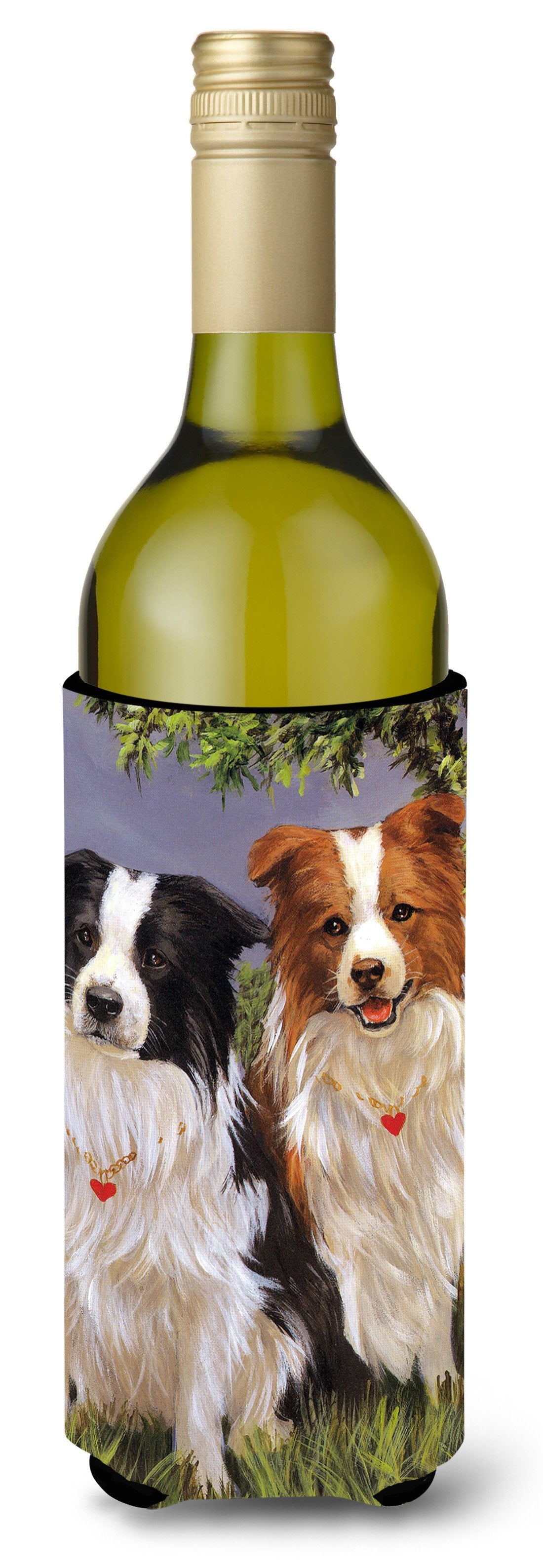 Border Collie Patrol Wine Bottle Hugger PPP3029LITERK by Caroline's Treasures