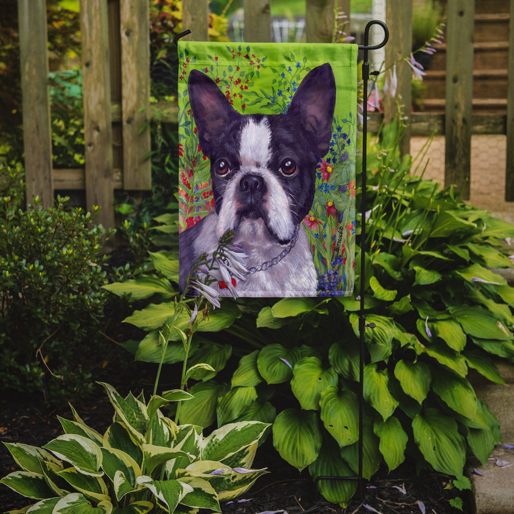 Boston Terrier Jungle Flag Garden Size PPP3034GF  the-store.com.