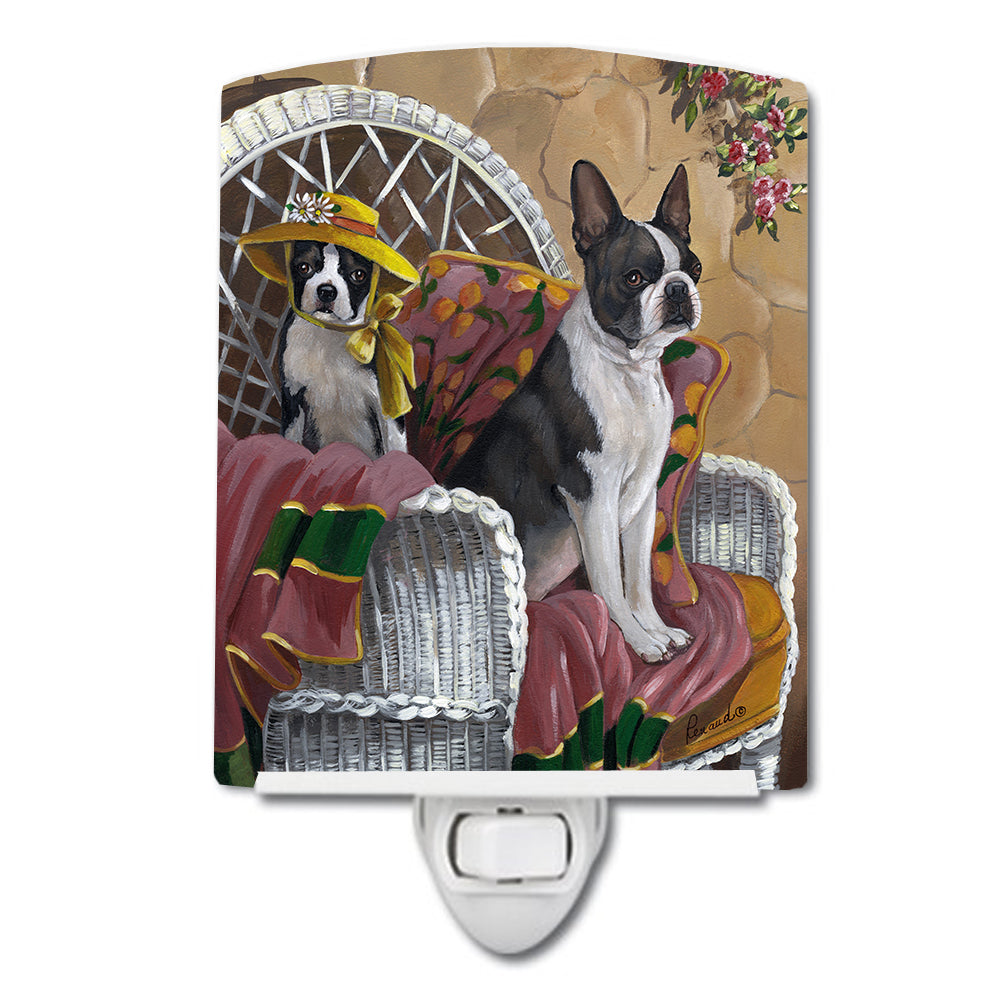 Boston Terrier Patio Gems Ceramic Night Light PPP3036CNL - the-store.com