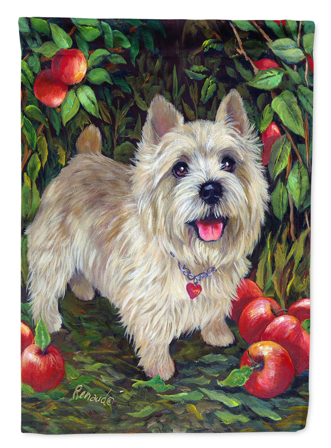 Cairn Terrier Apples Flag Garden Size PPP3042GF  the-store.com.