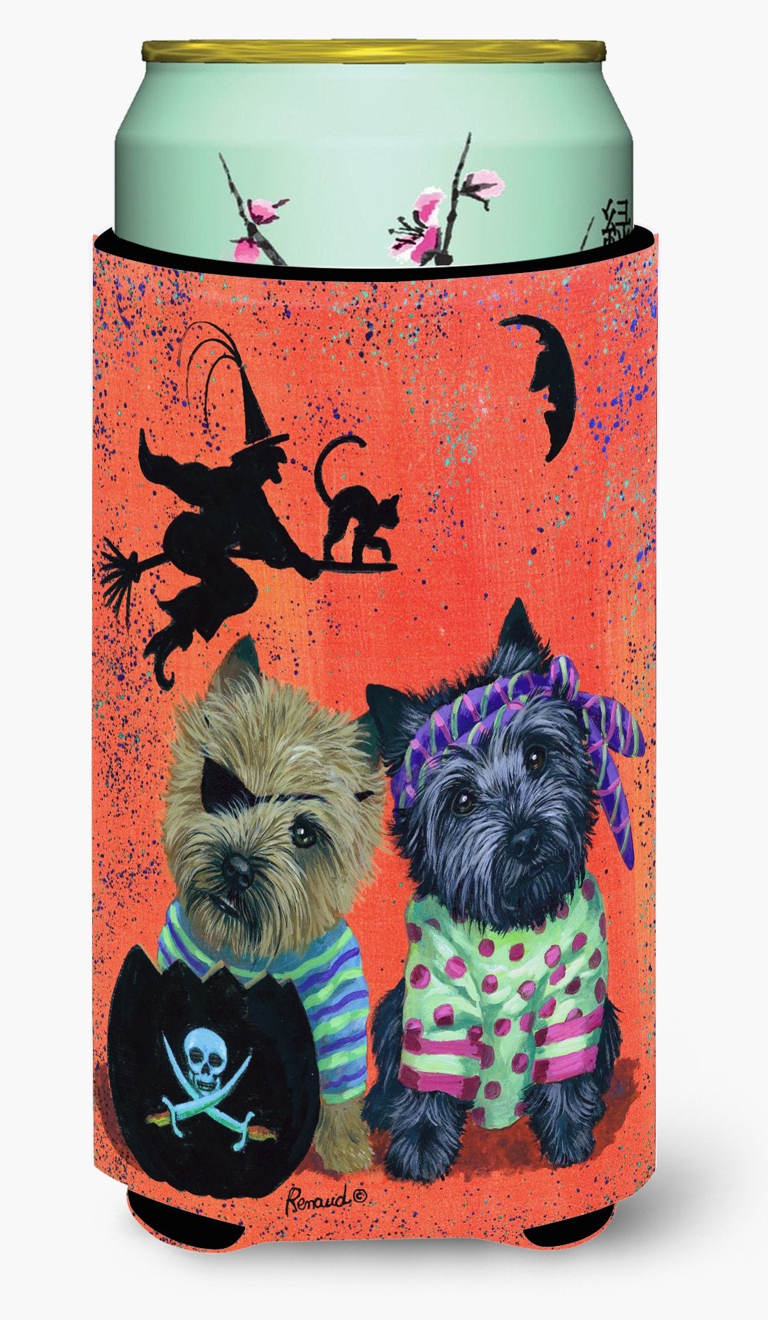 Cairn Terrier Pirates Halloween Tall Boy Hugger PPP3043TBC by Caroline&#39;s Treasures