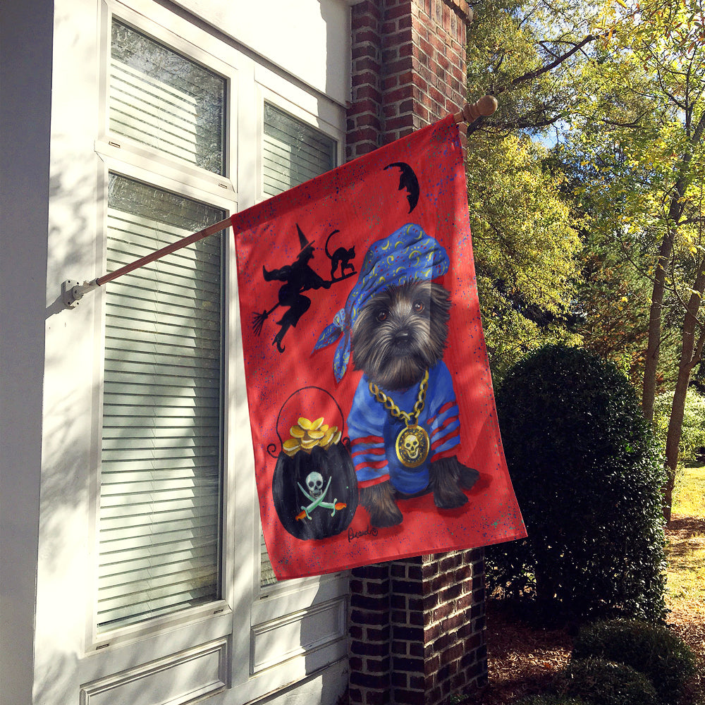 Cairn Terrier Black Pirate Halloween Flag Canvas House Size PPP3044CHF  the-store.com.