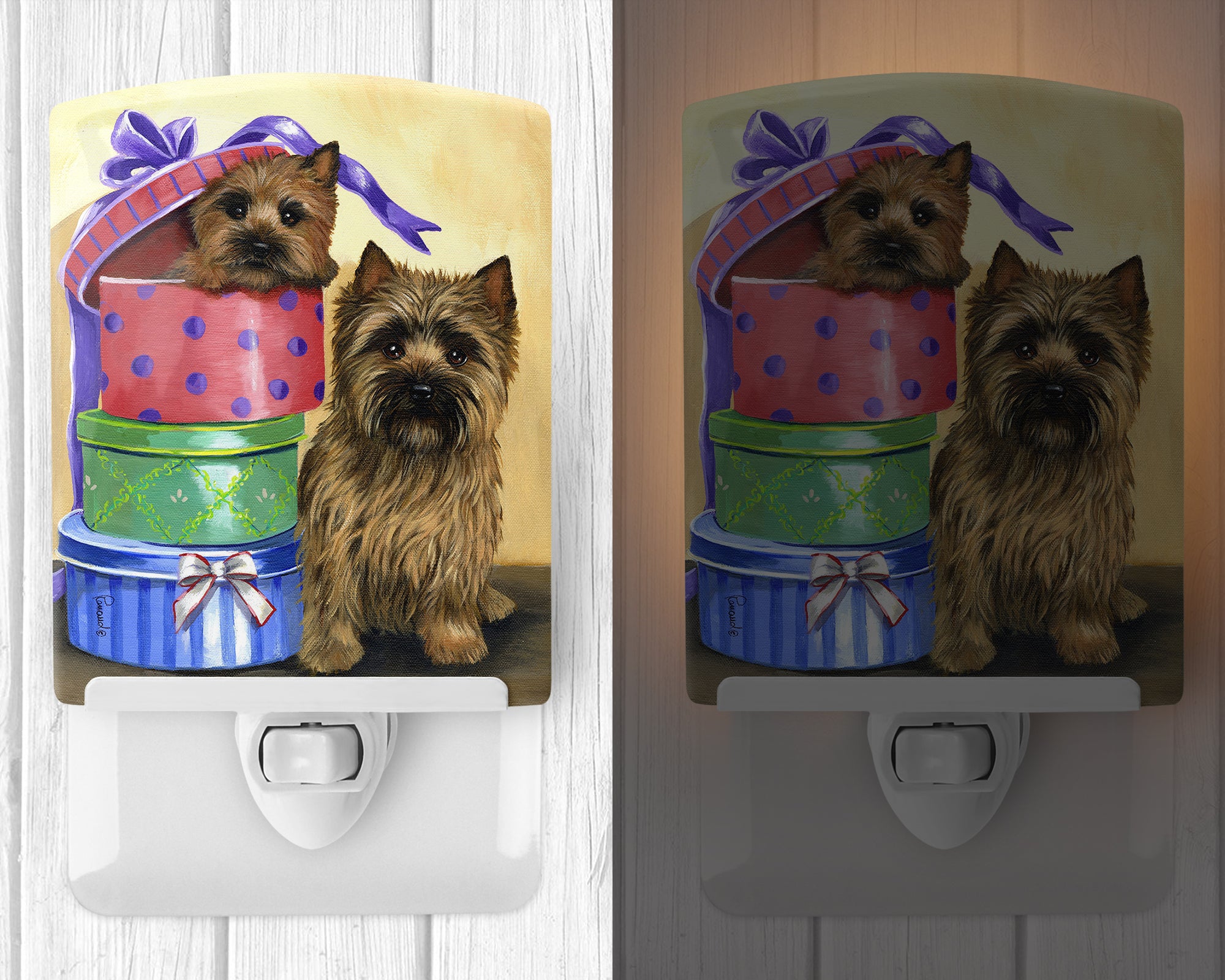 Cairn Terrier Boudoir Ceramic Night Light PPP3045CNL - the-store.com