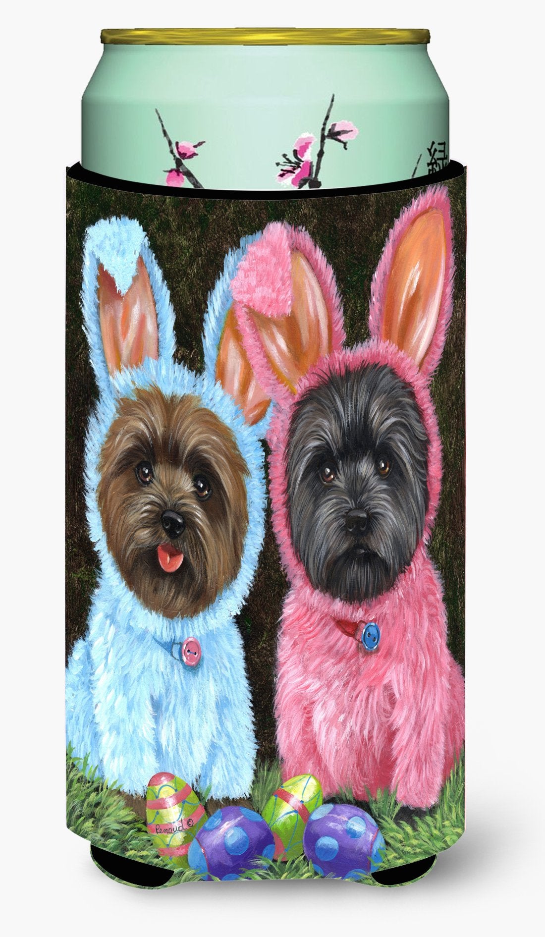 Cairn Terrier Easter Bunnies Tall Boy Hugger PPP3046TBC by Caroline&#39;s Treasures