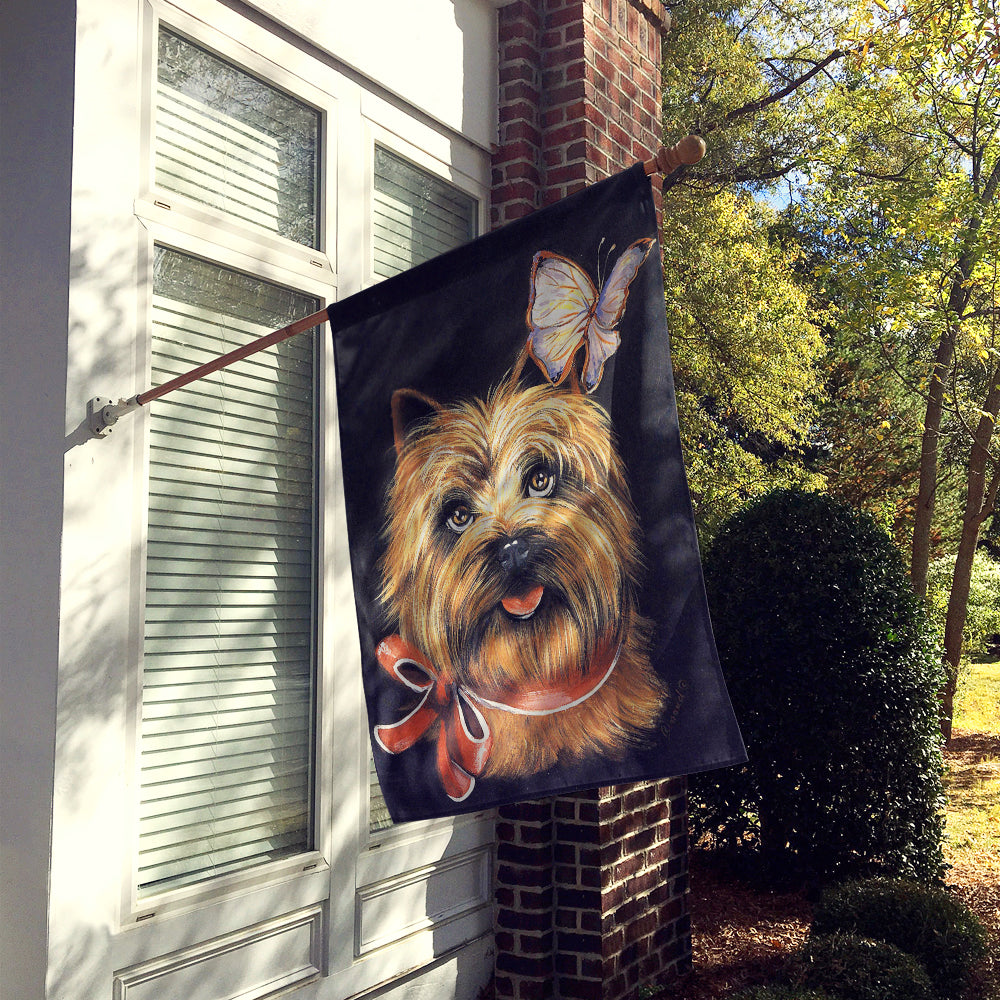 Cairn Terrier Butterfly Flag Canvas House Size PPP3047CHF  the-store.com.