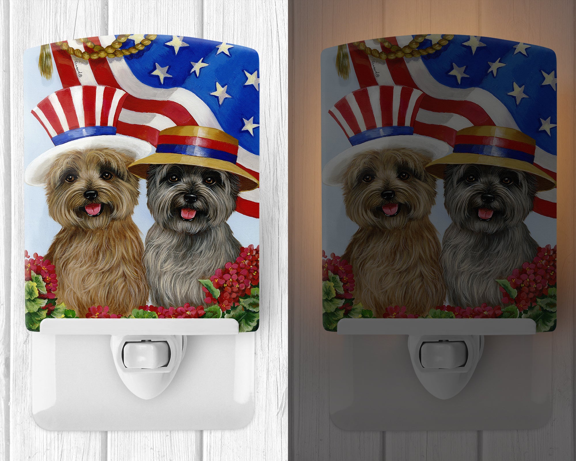 Cairn Terrier USA Ceramic Night Light PPP3060CNL - the-store.com