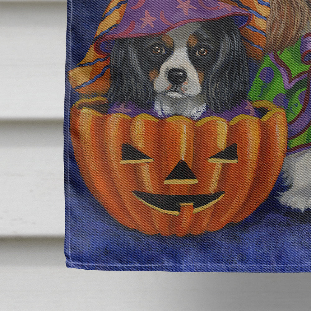 Cavalier Spaniel Halloween House Flag Canvas House Size PPP3064CHF  the-store.com.