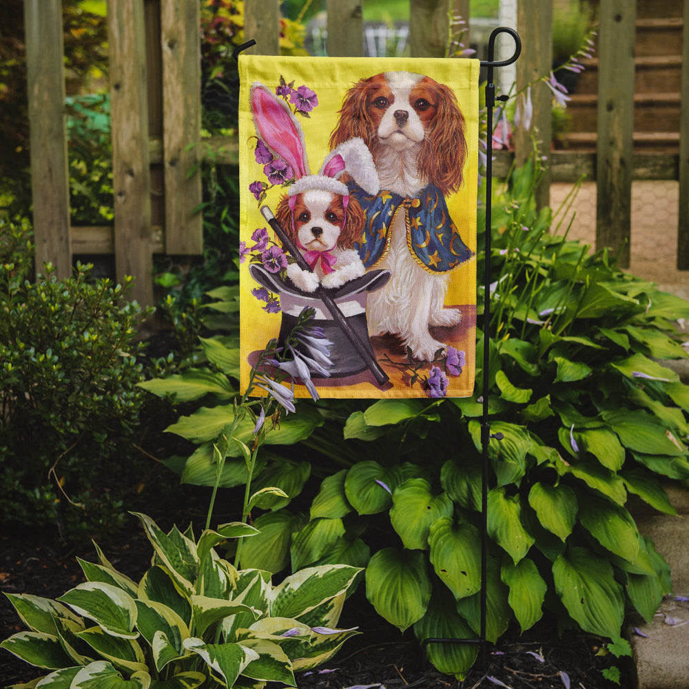 Cavalier Spaniel Easter Magic Flag Garden Size PPP3065GF  the-store.com.