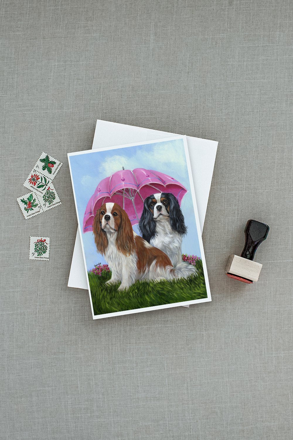 Cavalier Spaniel Royal Subjects Greeting Cards and Envelopes Pack of 8 - the-store.com