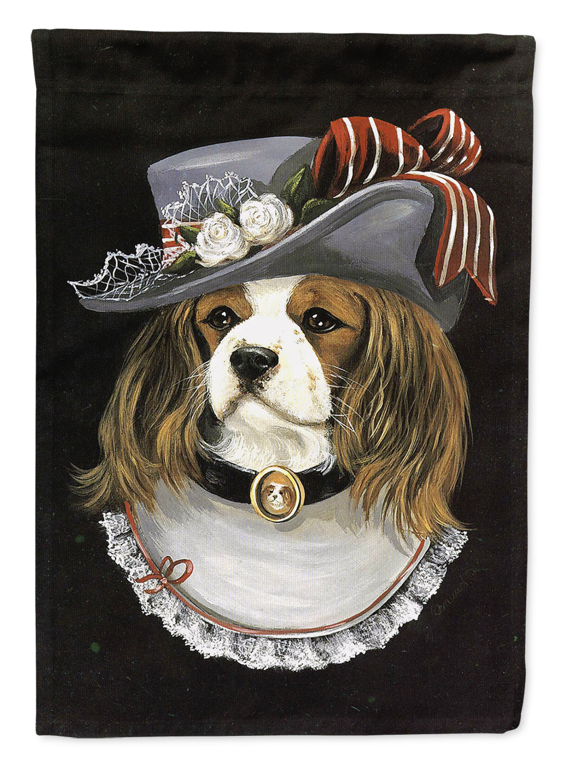 Cavalier Spaniel Stella Flag Canvas House Size PPP3068CHF  the-store.com.