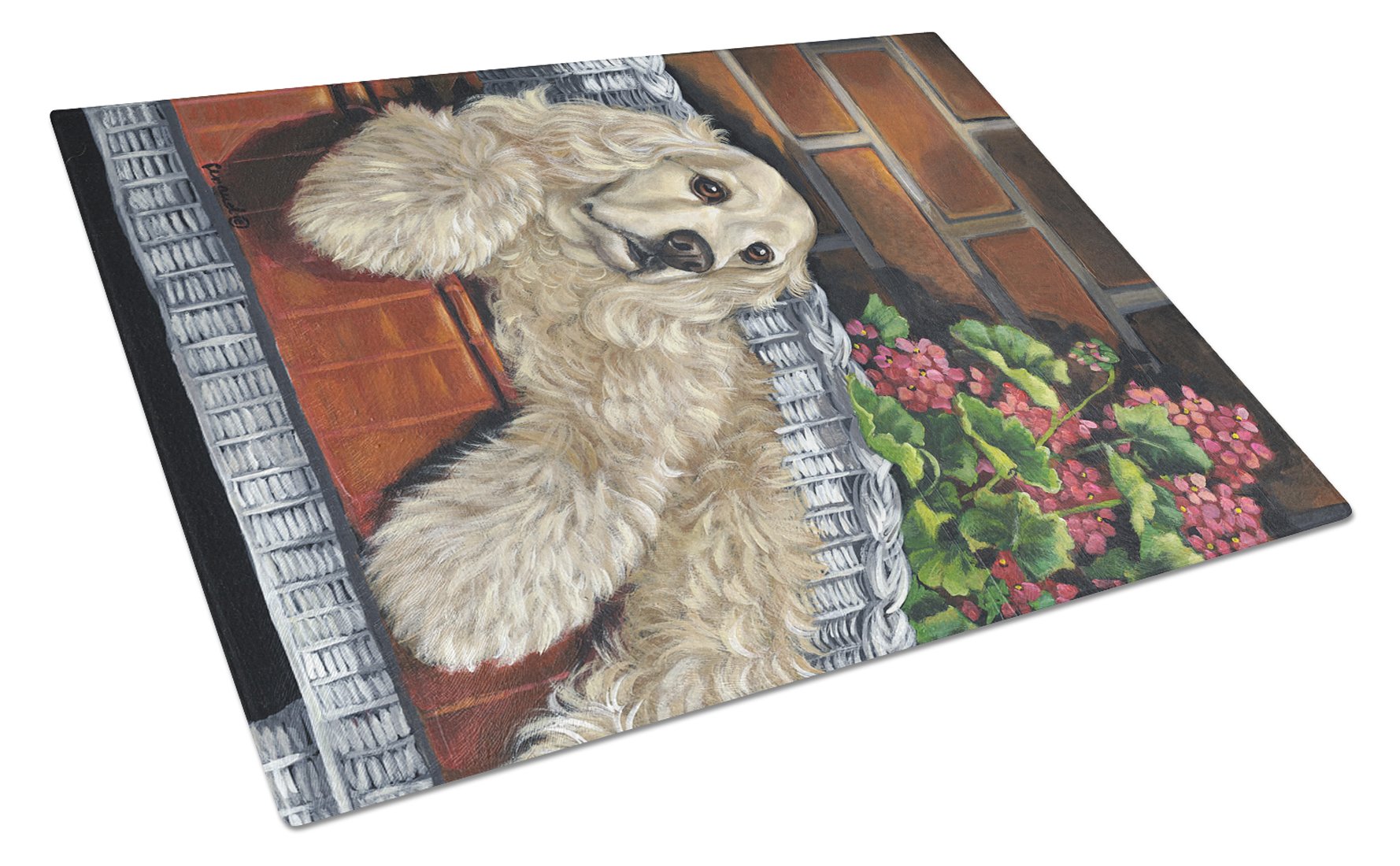 Cocker Spaniel Life is Good Glass Cutting Board Large PPP3074LCB by Caroline's Treasures