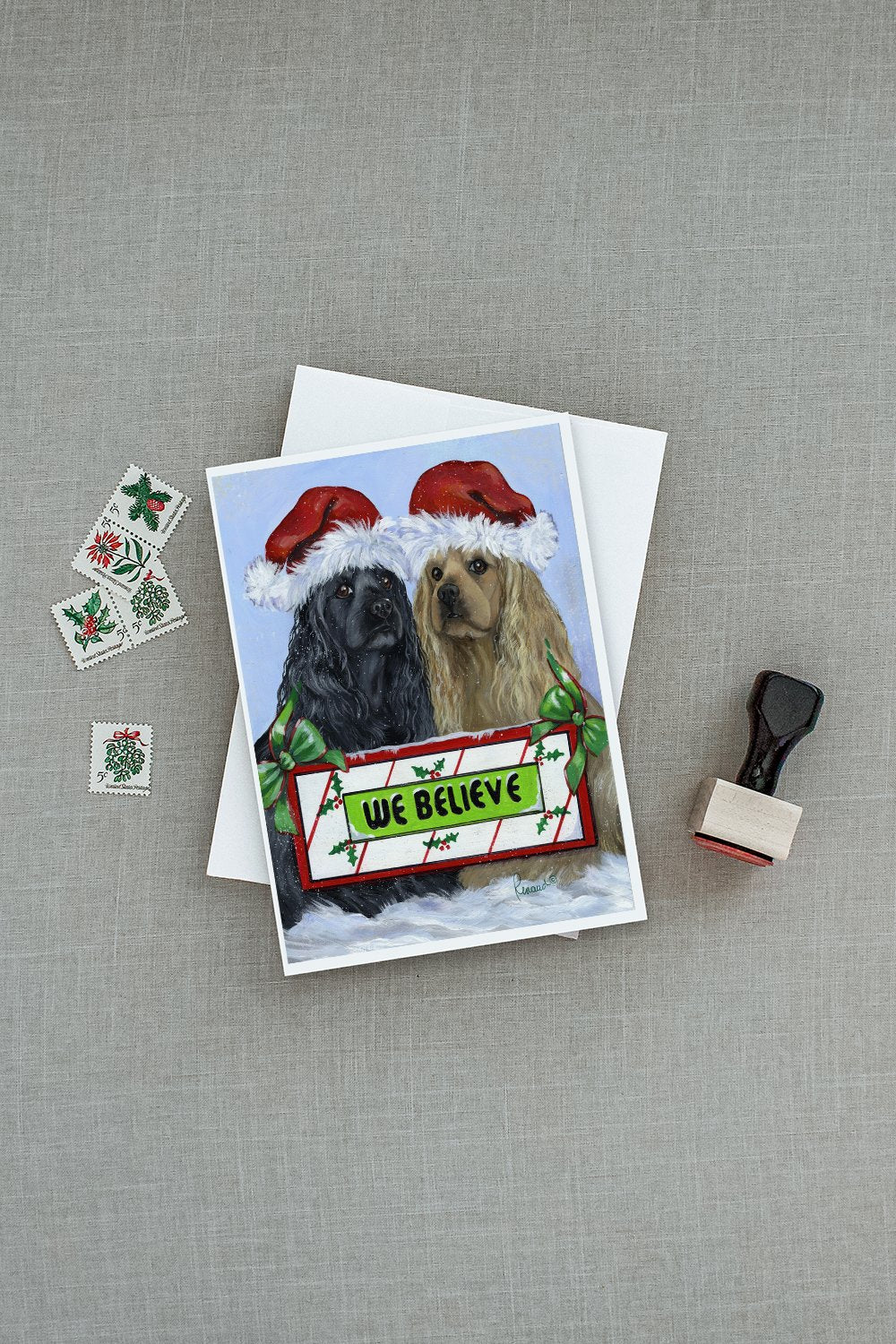 Cocker Spaniel Christmas Greeting Cards and Envelopes Pack of 8 - the-store.com