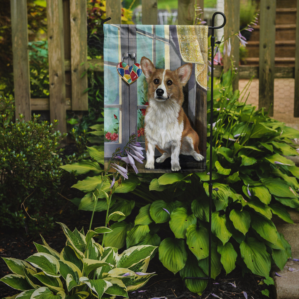 Corgi Suncatcher Flag Garden Size PPP3076GF  the-store.com.