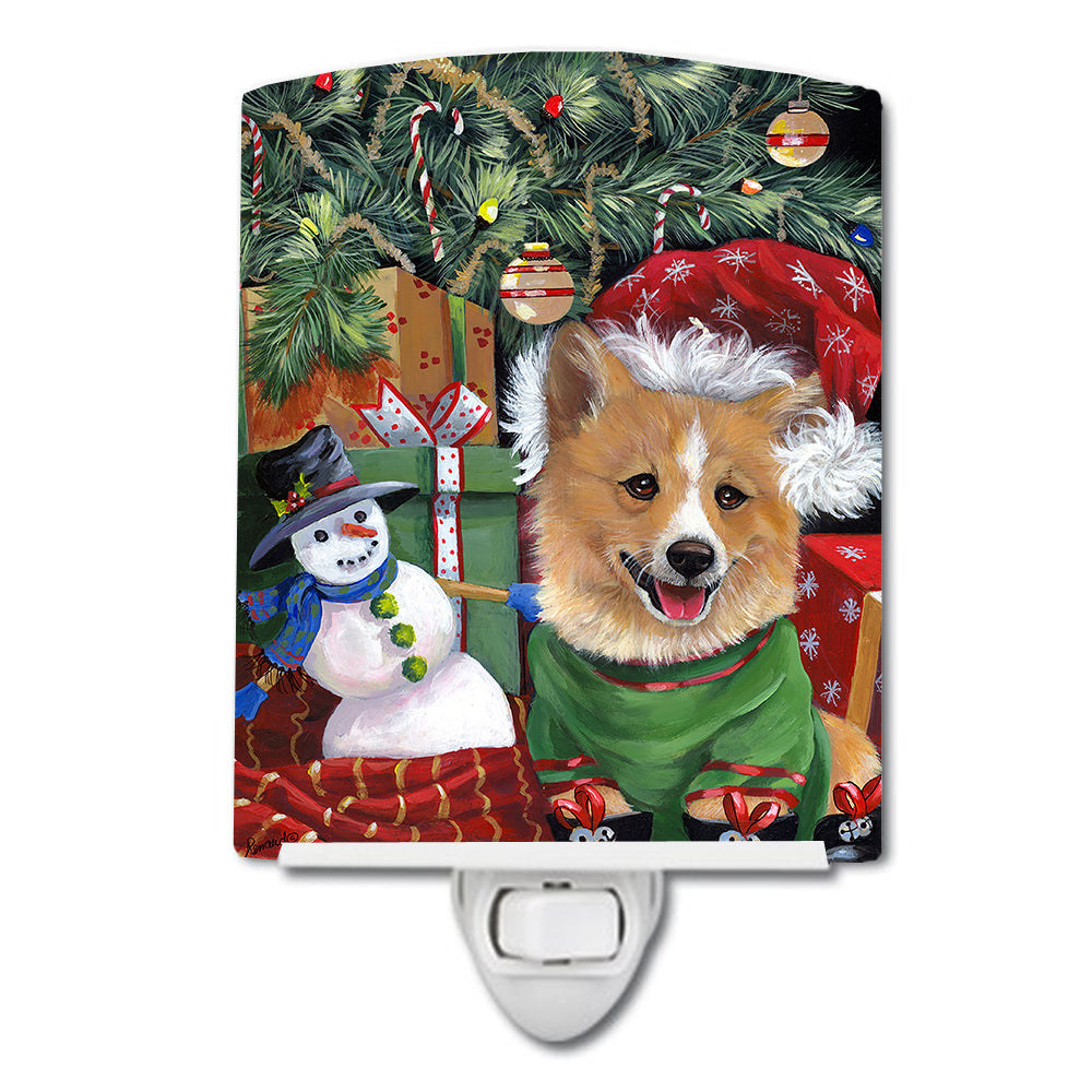 Corgi Under my Christmas Tree Ceramic Night Light PPP3078CNL - the-store.com