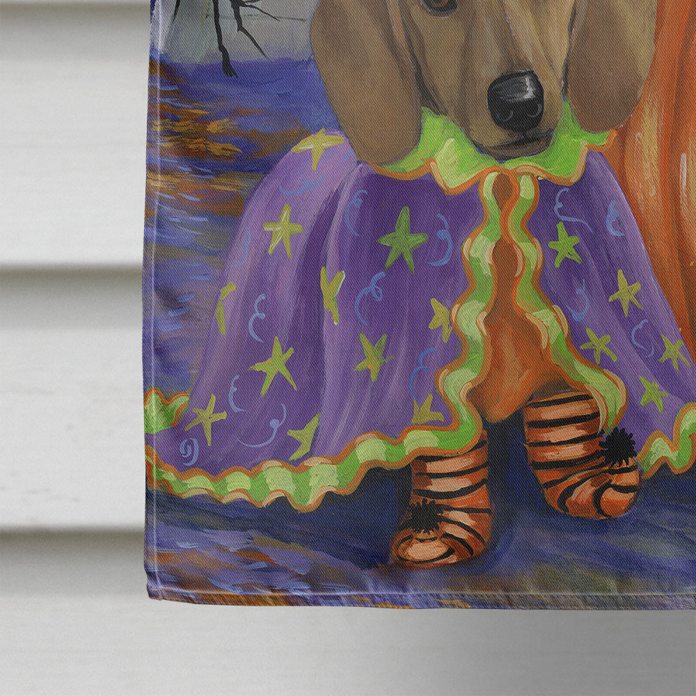 Dachshund Halloween Haunted House Flag Canvas House Size PPP3082CHF  the-store.com.