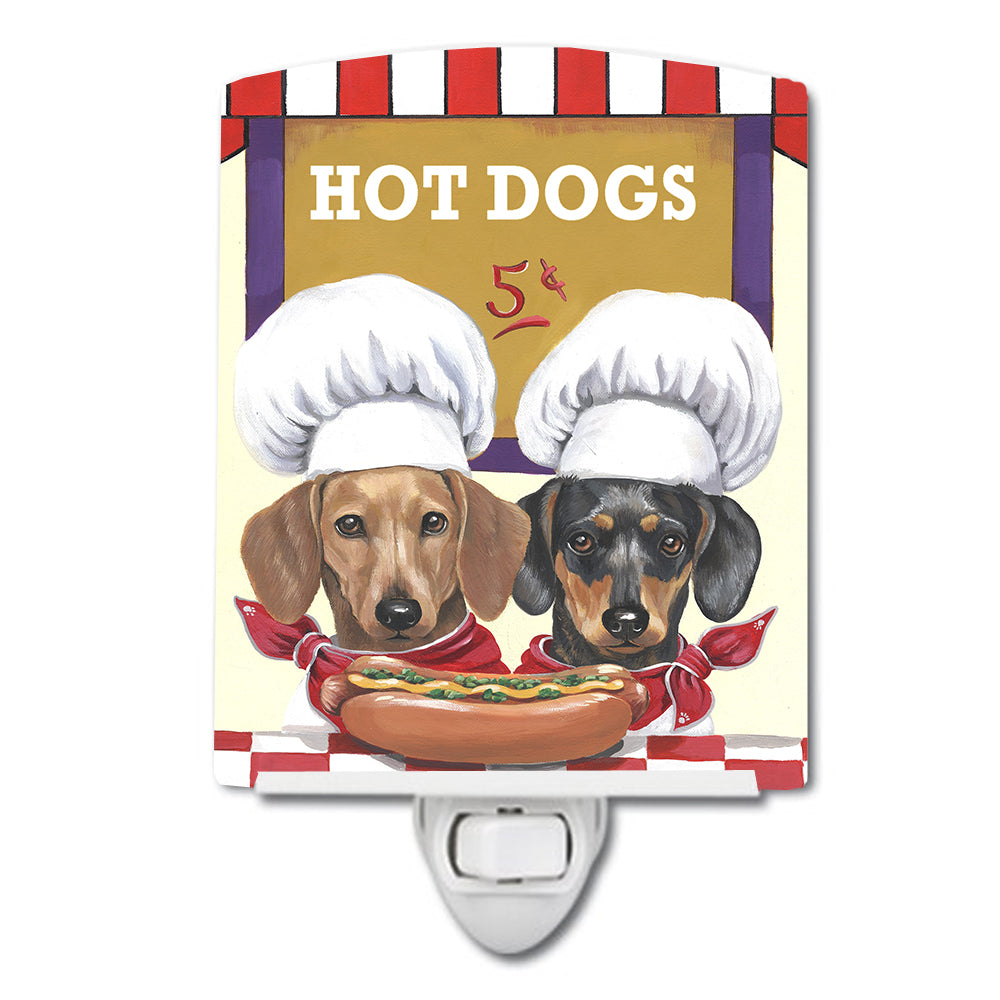 Dachshund Hot Dog Stand Ceramic Night Light PPP3083CNL - the-store.com