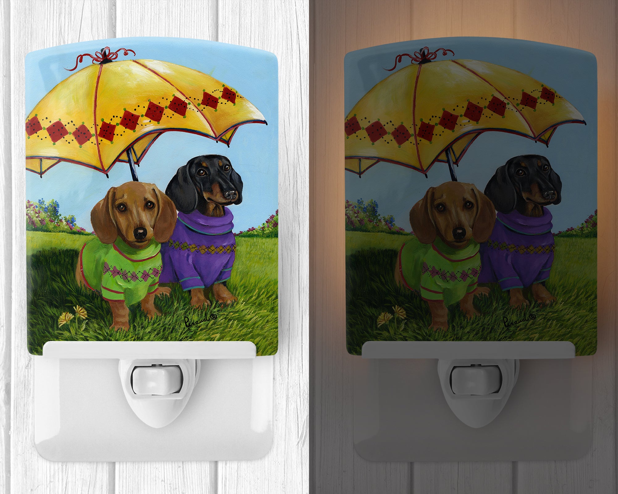 Dachshund Hot Doggies Ceramic Night Light PPP3084CNL - the-store.com