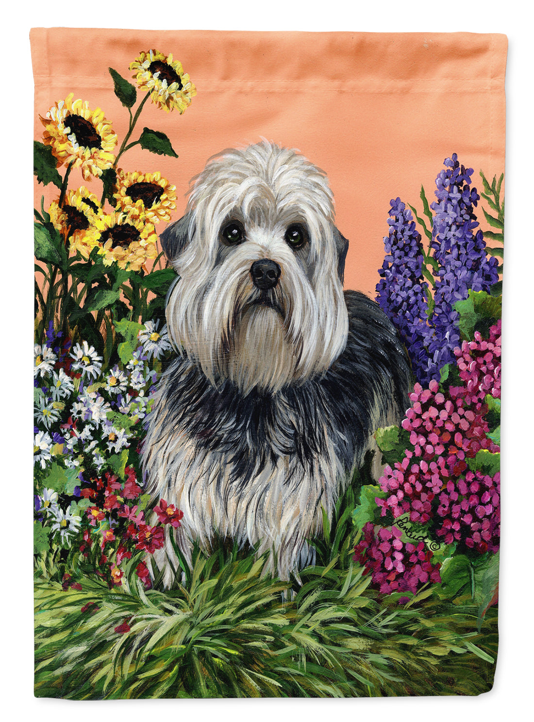 Dandie Dinmont Terrier Flag Canvas House Size PPP3089CHF  the-store.com.