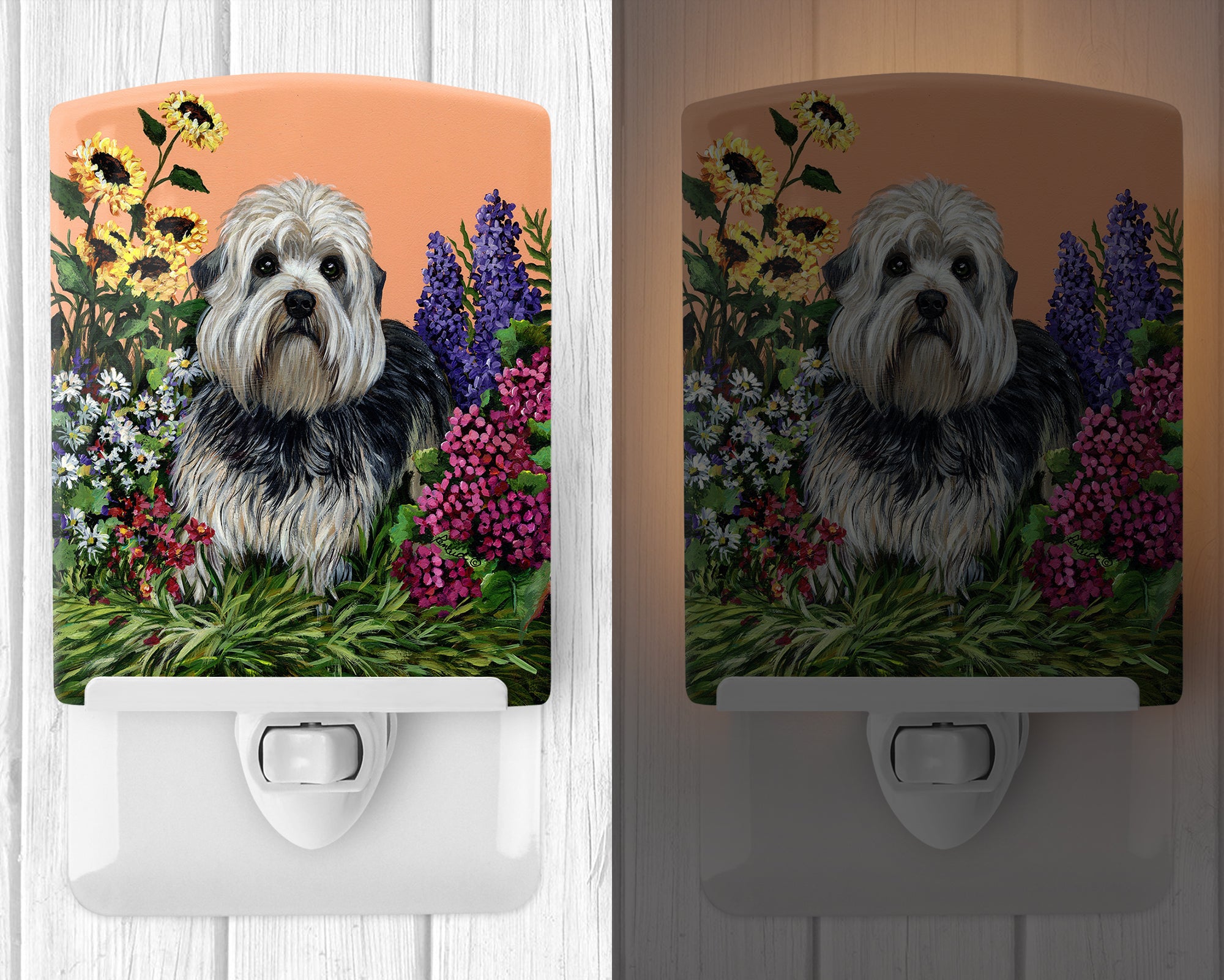 Dandie Dinmont Terrier Ceramic Night Light PPP3089CNL - the-store.com