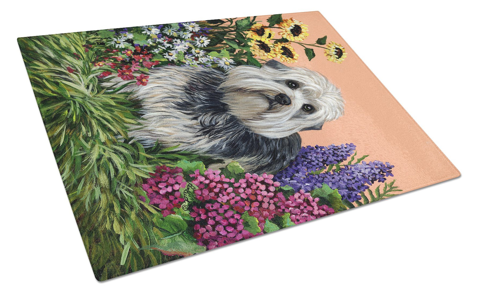 Dandie Dinmont Terrier Glass Cutting Board Large PPP3089LCB by Caroline's Treasures