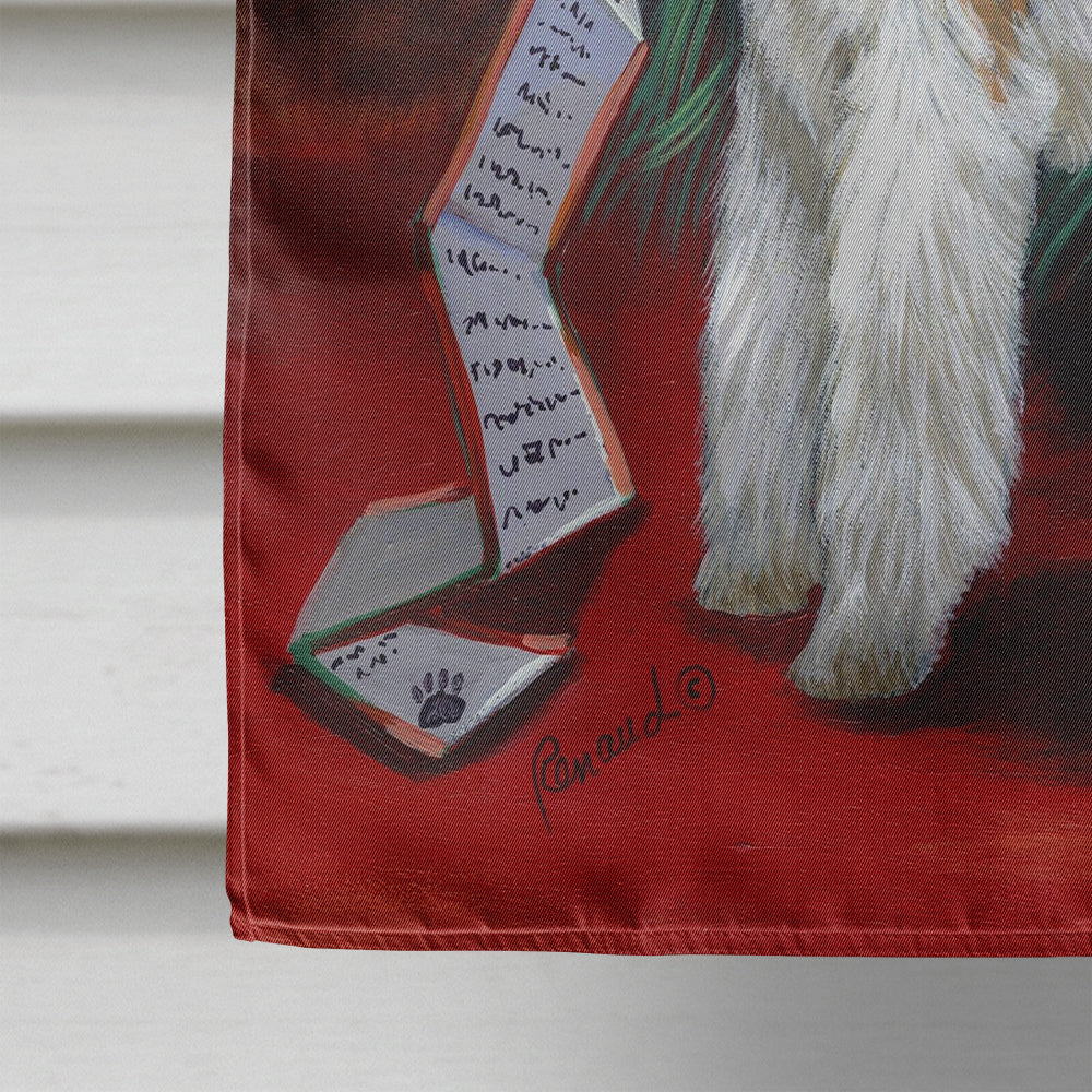 Fox Terrier Christmas Dear Santa Flag Canvas House Size PPP3092CHF  the-store.com.