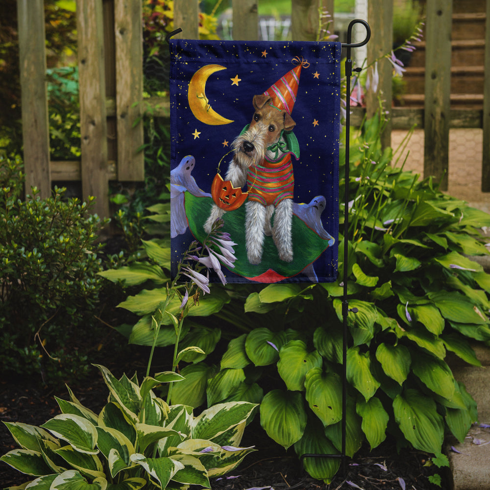 Fox Terrier Halloween Trick or Treat Flag Garden Size PPP3093GF  the-store.com.