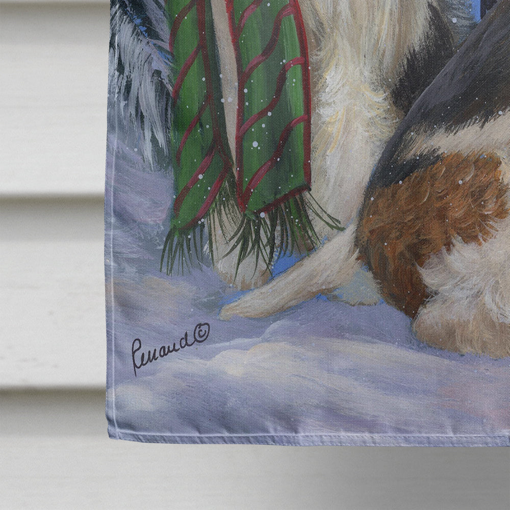 Fox Terrier Christmas We Believe Flag Canvas House Size PPP3094CHF  the-store.com.