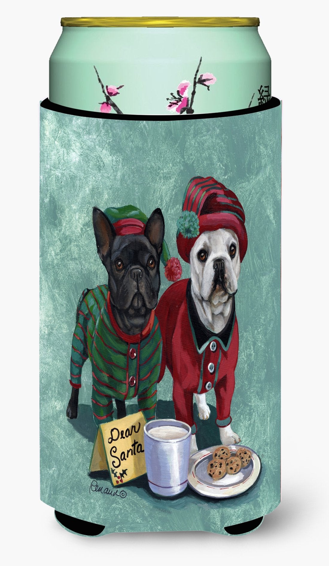 French Bulldog Christmas PJs Tall Boy Hugger PPP3097TBC by Caroline's Treasures