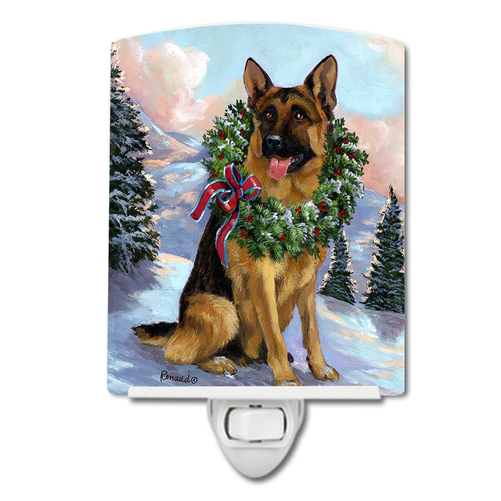 German Shepherd Christmas Honor Ceramic Night Light PPP3098CNL - the-store.com