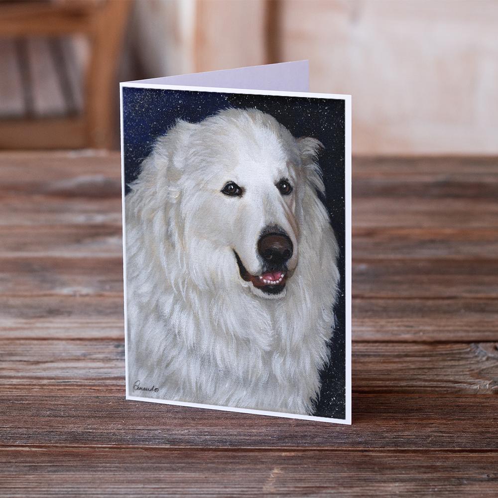 Great Pyrenees Meisha Greeting Cards and Envelopes Pack of 8 - the-store.com