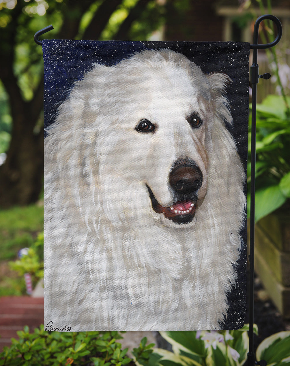 Great Pyrenees Meisha Flag Garden Size PPP3104GF  the-store.com.