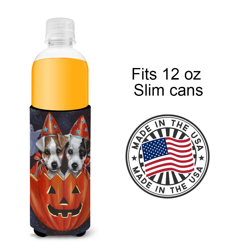 Jack Russell Terrier Halloween Ultra Hugger for slim cans PPP3105MUK  the-store.com.