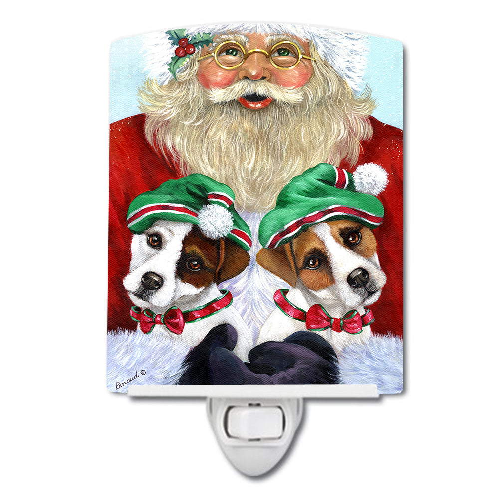 Jack Russell Christmas Santa Ceramic Night Light PPP3108CNL - the-store.com