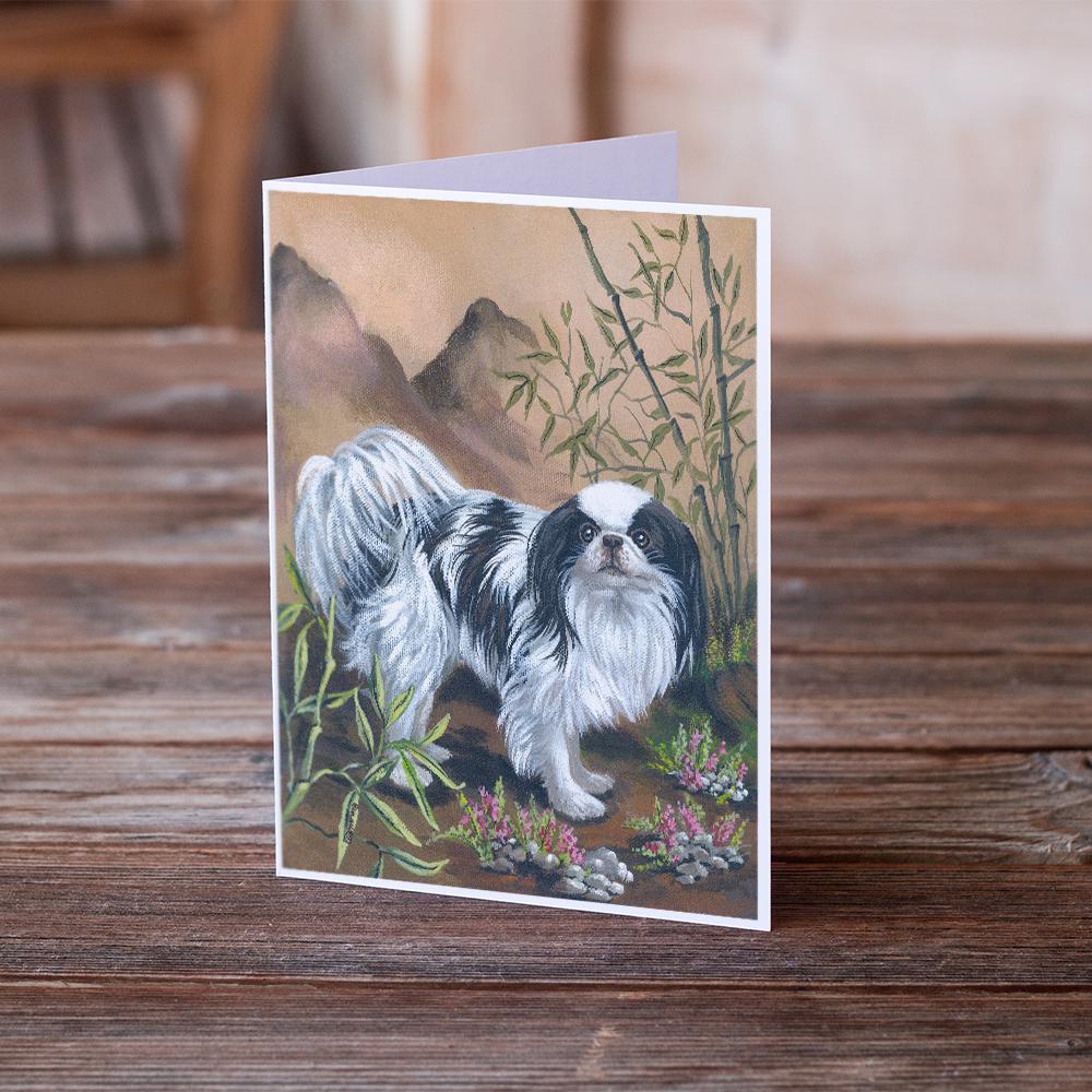 Japanese Chin Greeting Cards and Envelopes Pack of 8 - the-store.com