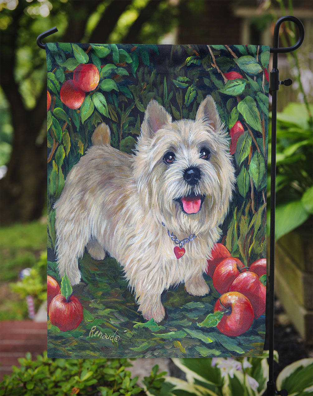 Norwich Terrier Apple Grove Flag Garden Size PPP3116GF  the-store.com.