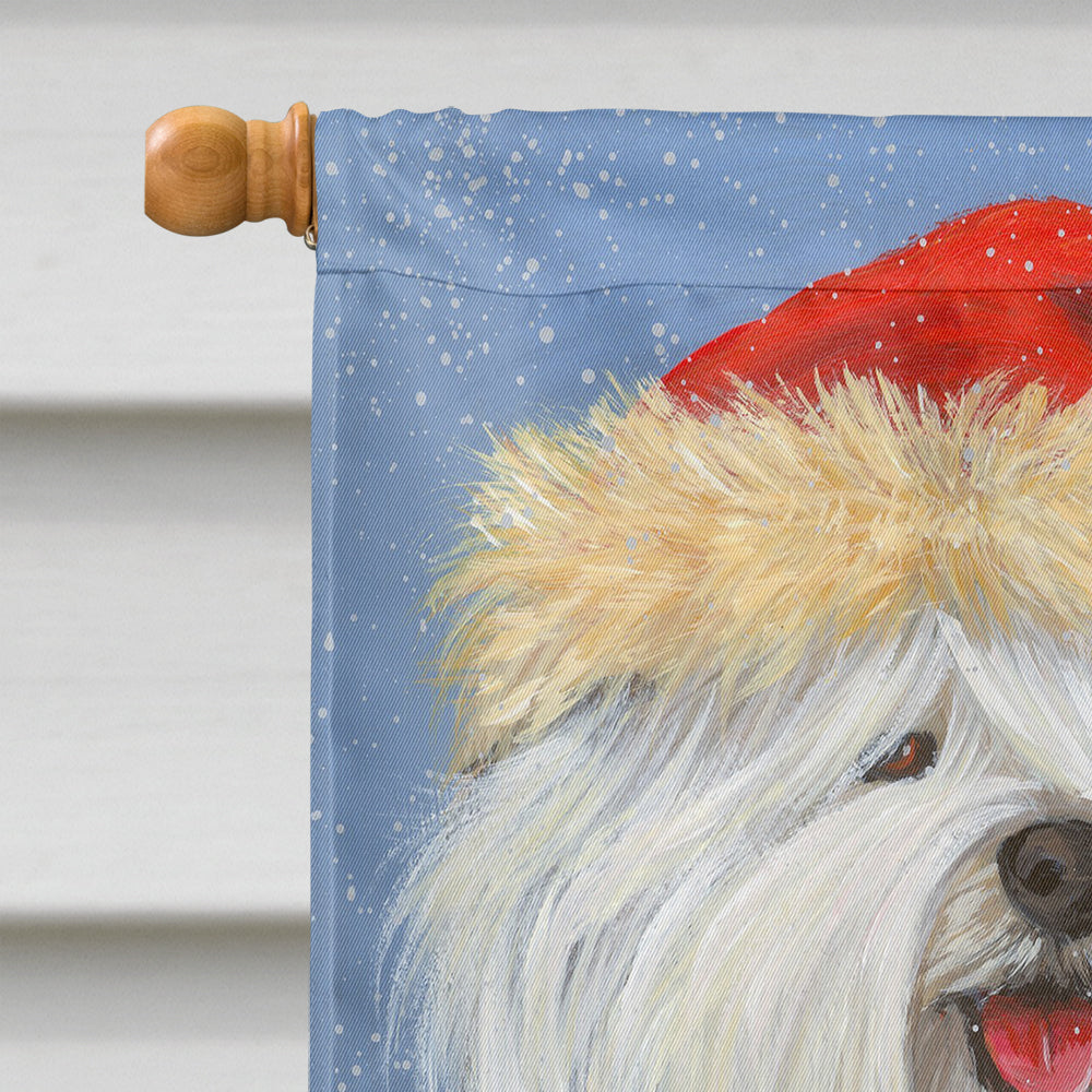 Old English Sheepdog Christmas Flag Canvas House Size PPP3117CHF  the-store.com.