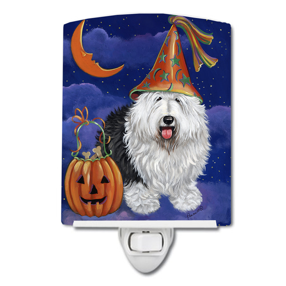 Old English Sheepdog Halloween Ceramic Night Light PPP3118CNL - the-store.com