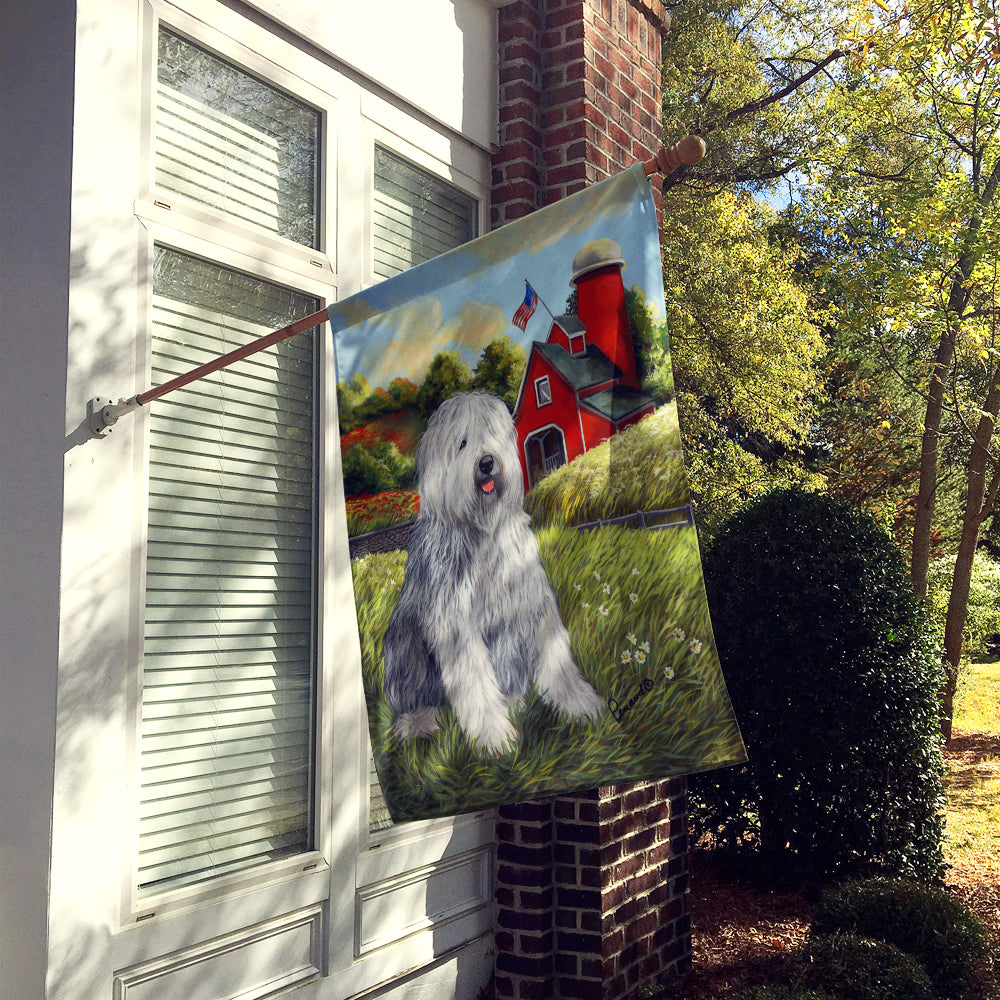 Old English Sheepdog Heaven Flag Canvas House Size PPP3119CHF  the-store.com.