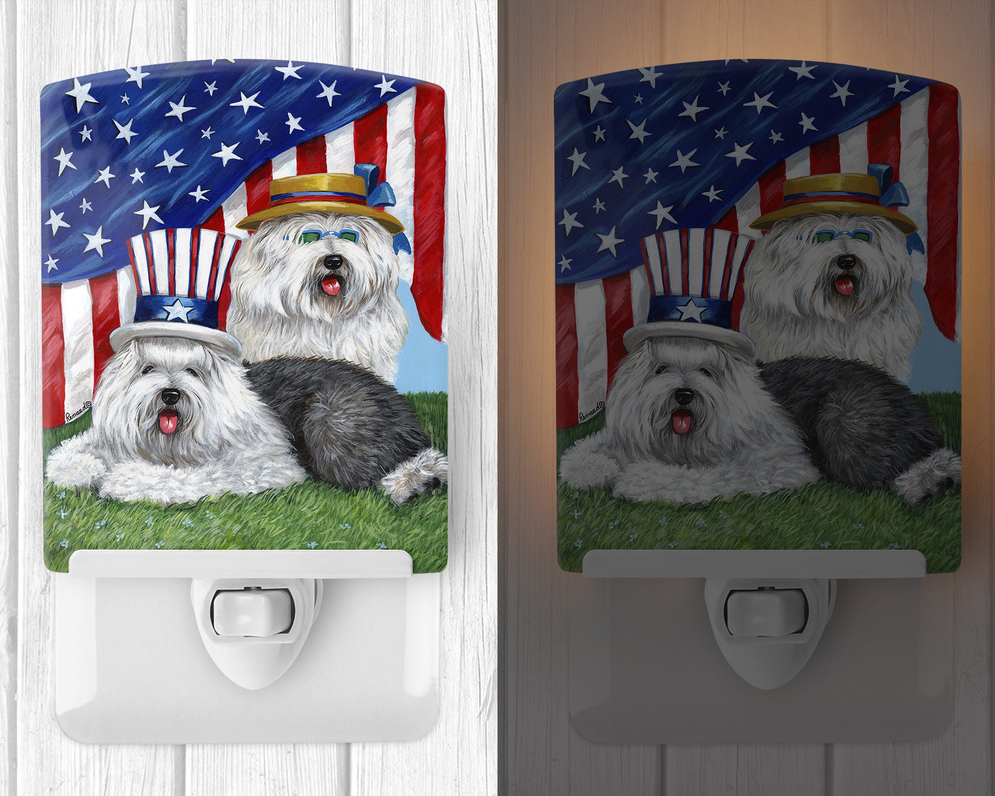 Old English Sheepdog USA Ceramic Night Light PPP3121CNL - the-store.com