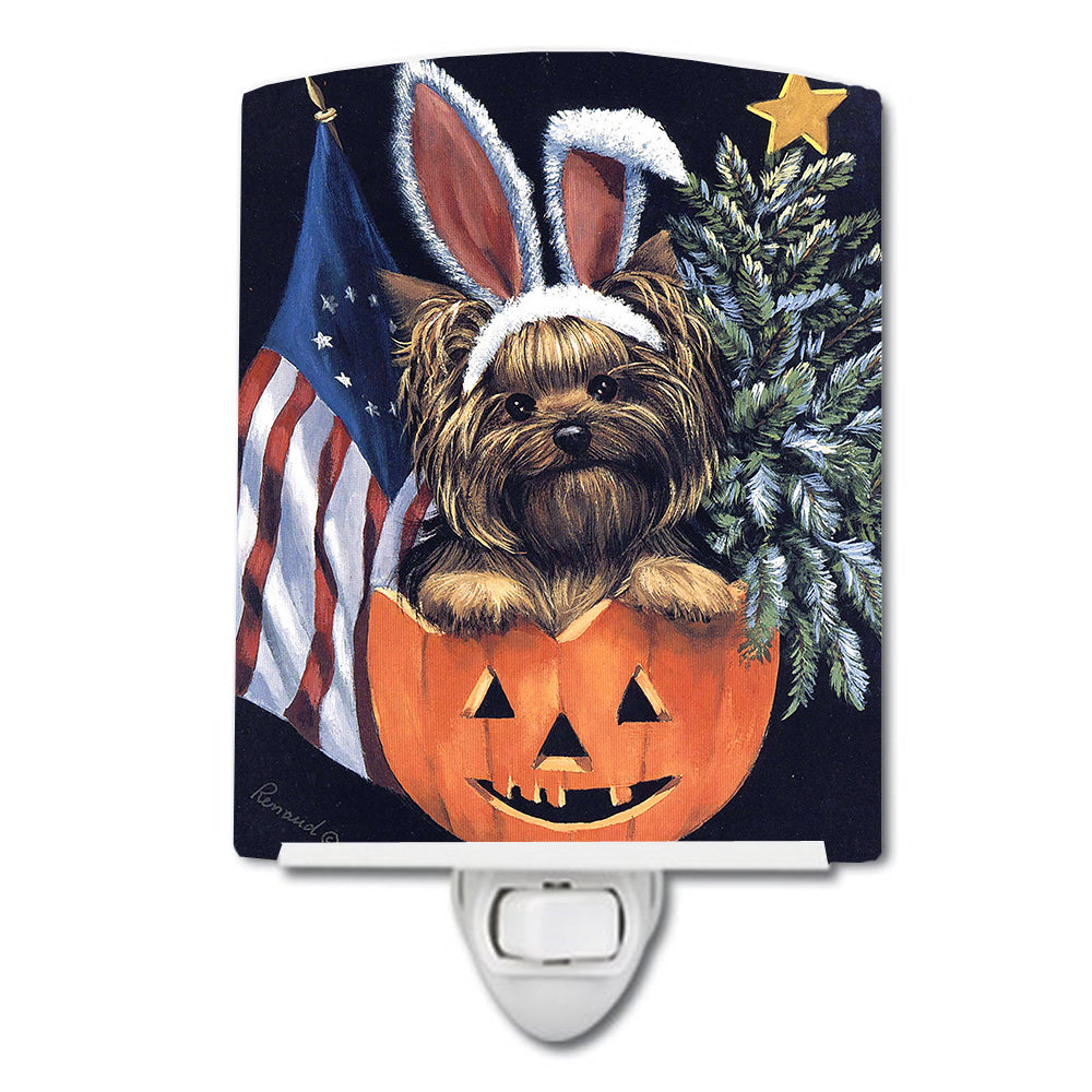 Yorkie for All Seasons Ceramic Night Light PPP3124CNL - the-store.com