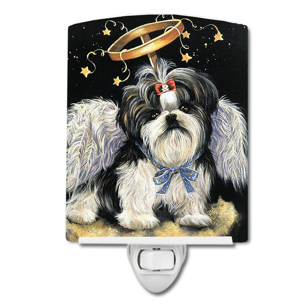 Shih Tzu Christmas Angel Ceramic Night Light PPP3127CNL - the-store.com